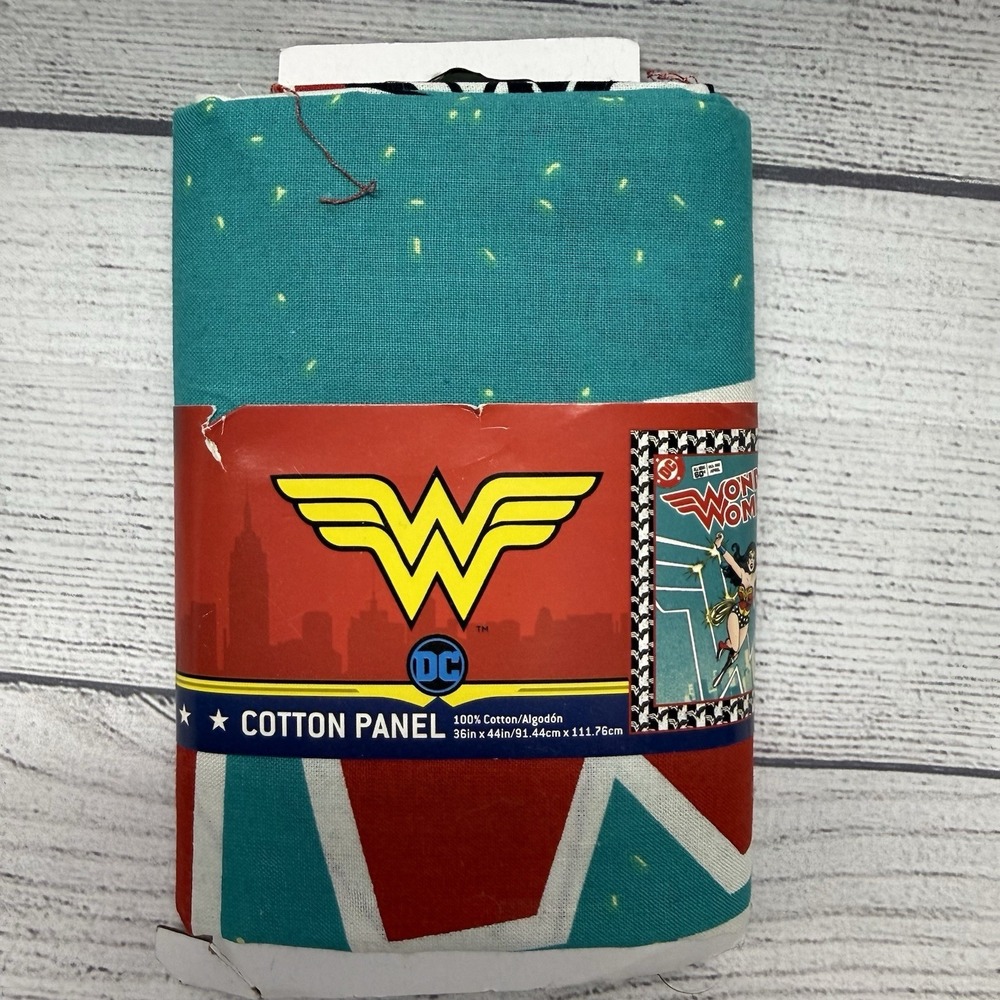 Wonder Woman Fabric Panel New Dc Comics Cotton 36"x44"